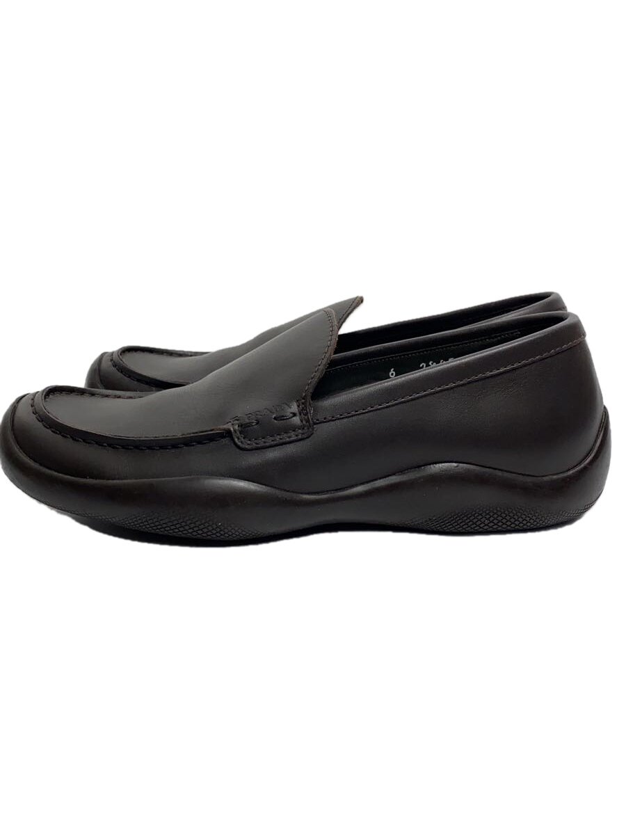 【中古】PRADA◆プラダ/置き目毛皮/36/BRW/なめし革/2805【シューズ】