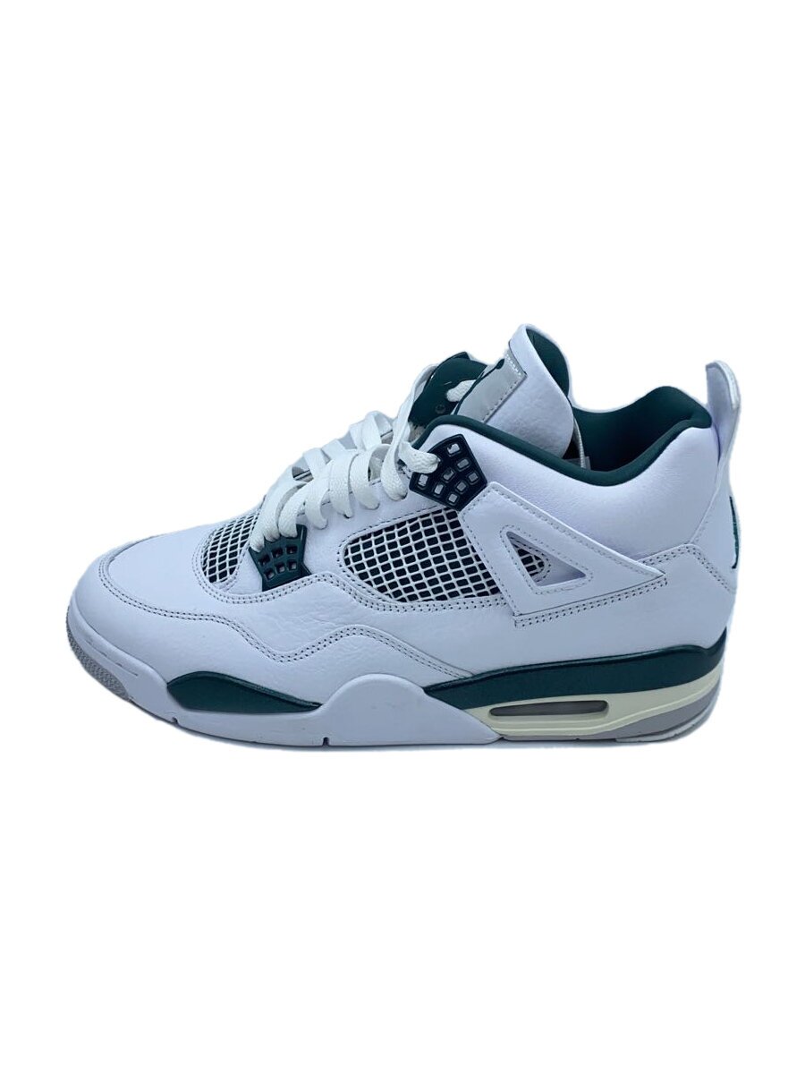 【中古】NIKE◆AIR JORDAN 4 RETRO_エア湖 ジョーダン 4 レトロ/28糎/WHT【シューズ】