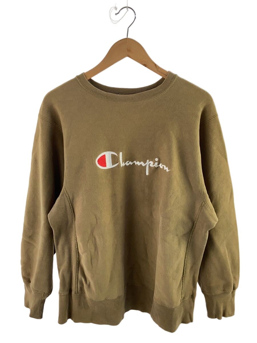 【中古】Champion◆汗水/L/綿織物/KHK/無地【メンズウェア】
