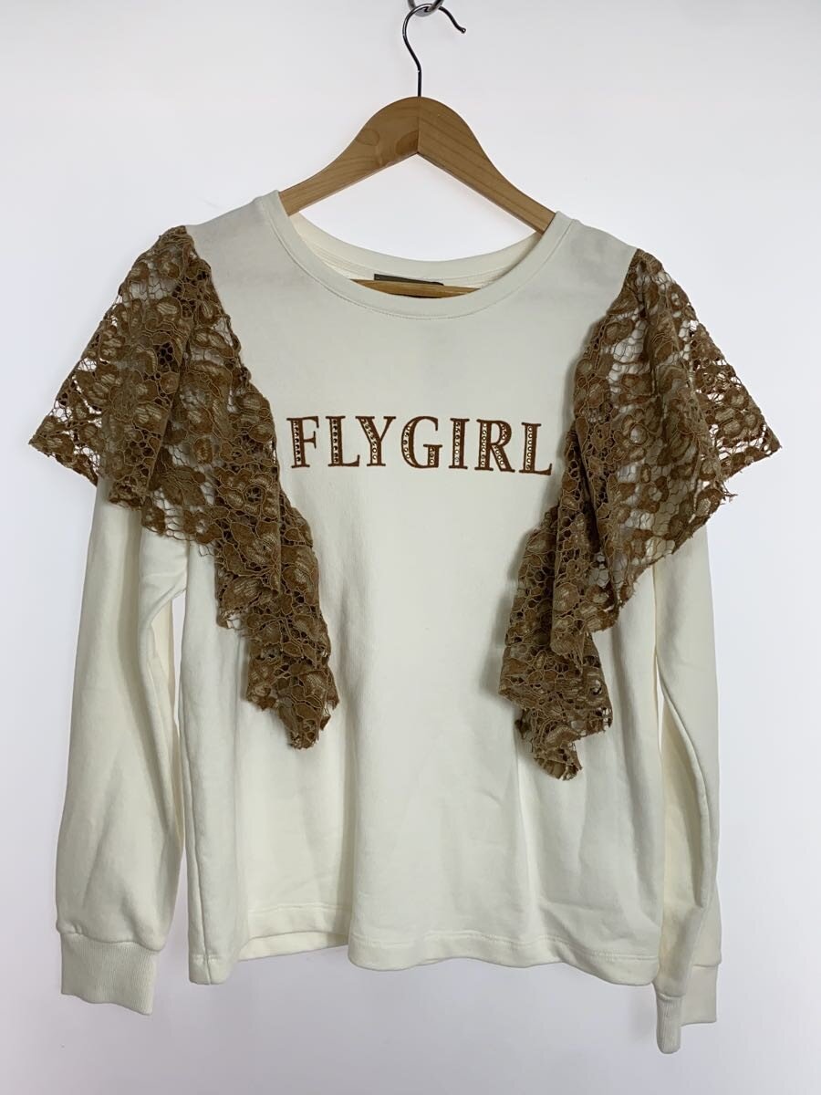 【中古】FLYGIRL◆汗水/--/綿織物/WHT/無地【レディース御召しもの】