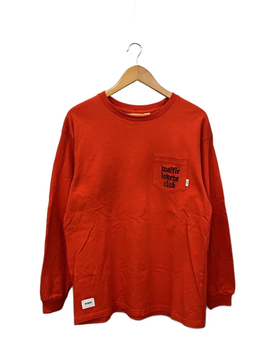 【中古】WTAPS◆長袖プルオーバー/1/綿織物/ORN/無地【メンズウェア】