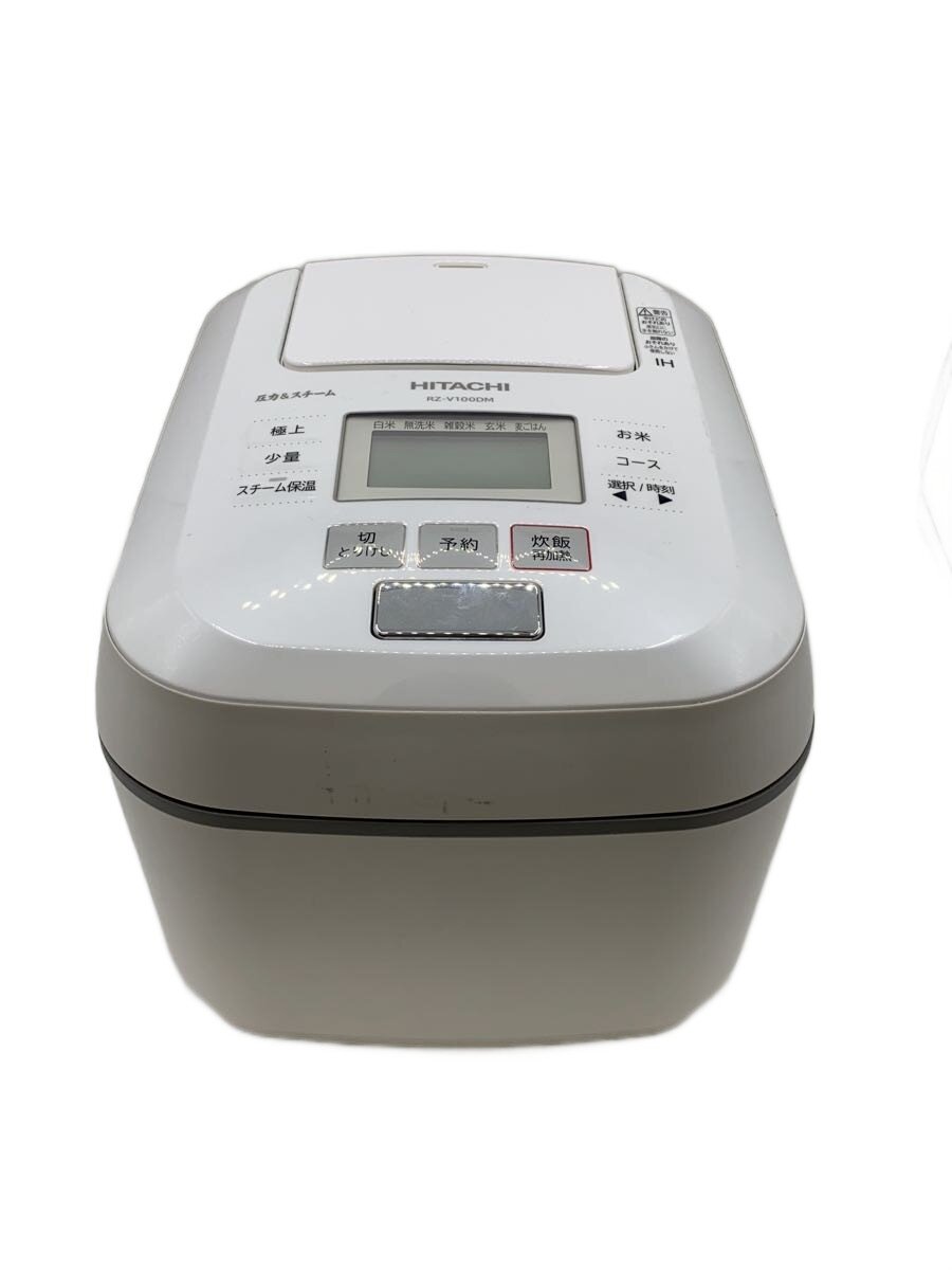 【中古】HITACHI◆炊飯器 RZ-V100DM(W)//【家電・視覚的・オーディオ】