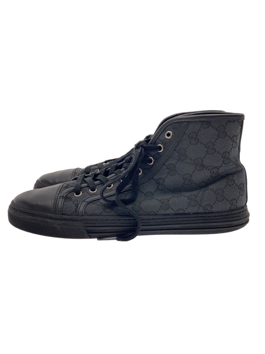 【中古】GUCCI◆ハイカットスニーカー/--/BLK【シューズ】