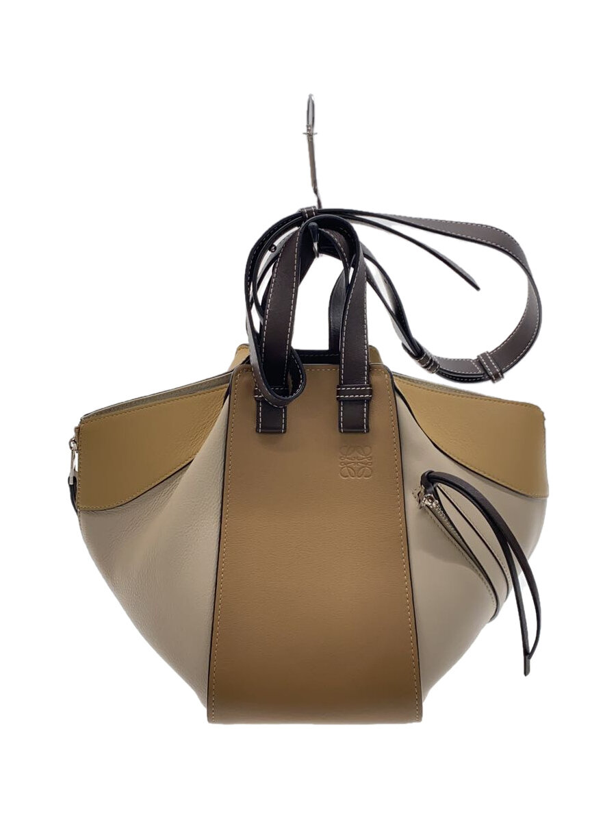 【中古】LOEWE◆ショルダーバッグ/なめし革/CML/ハンモック//【御徒面子】