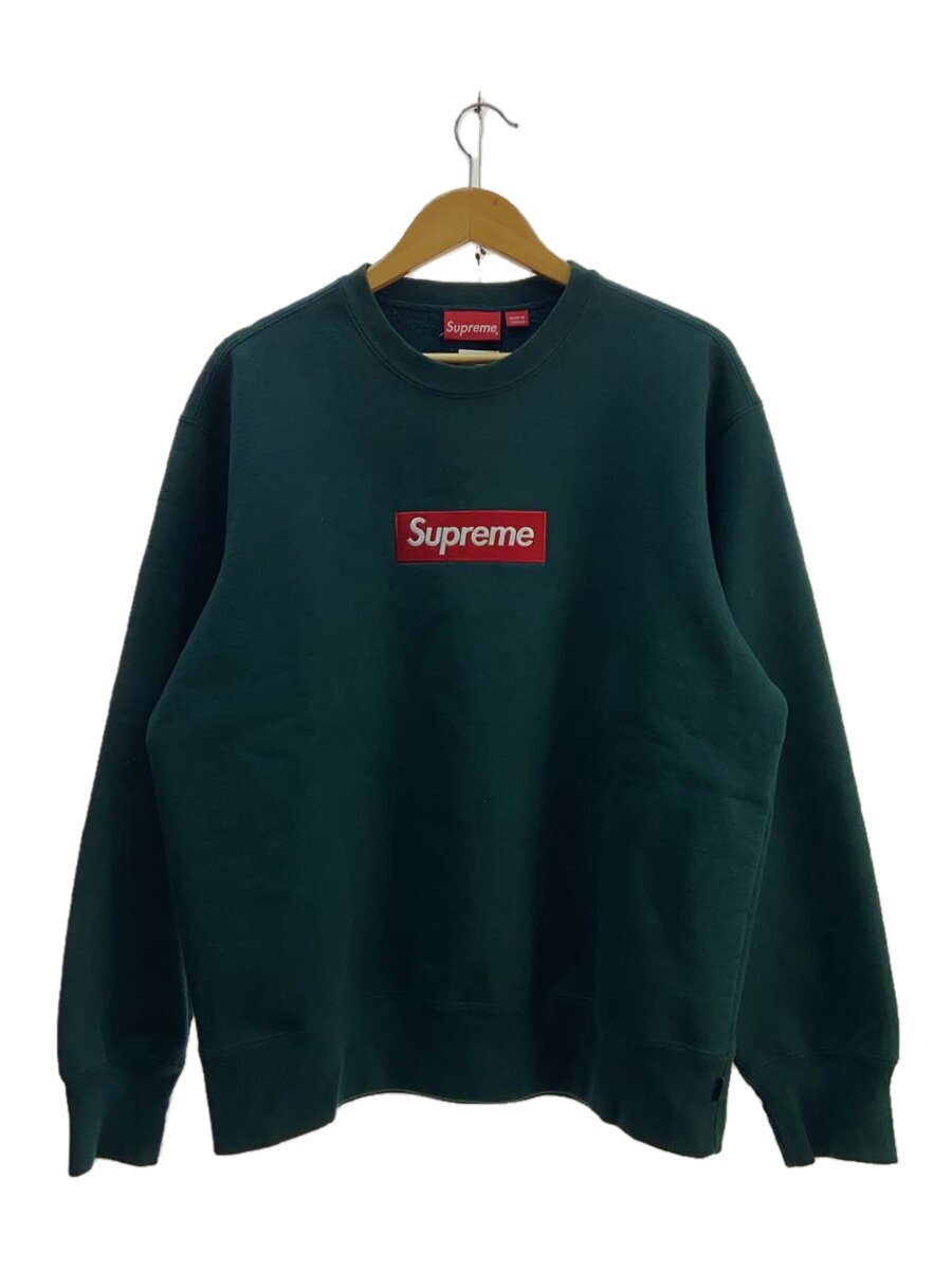 【中古】Supreme◆Box Logo Crewneck/汗水/M/綿織物/GRN【メンズウェア】