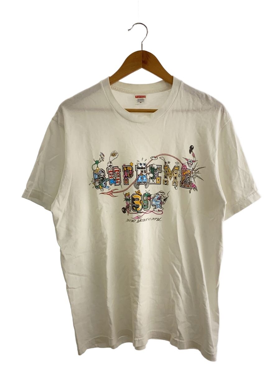【中古】Supreme◆プルオーバー/M/綿織物/WHT【メンズウェア】