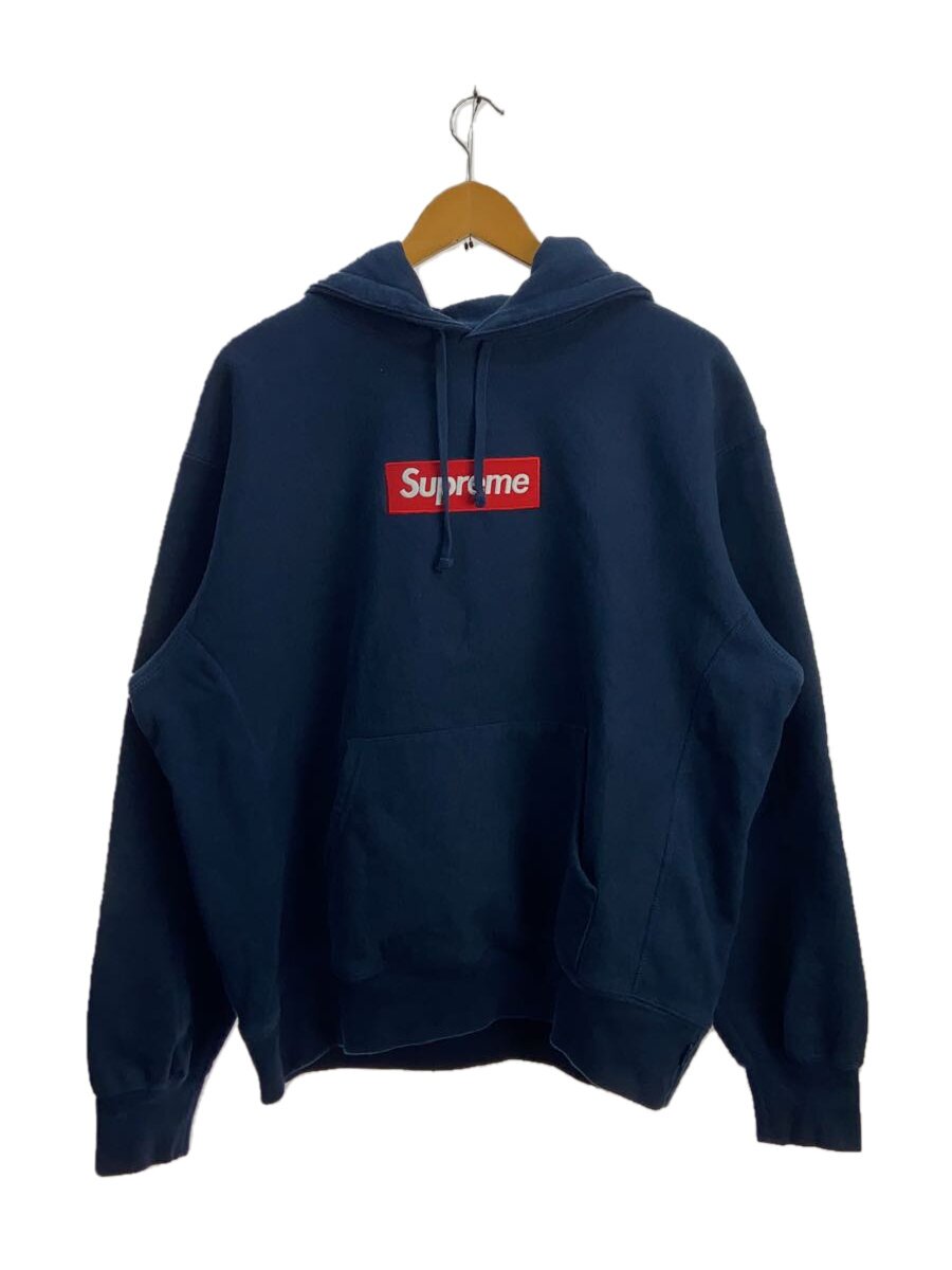 【中古】Supreme◆24FW/box logo hooded sweatshirt/パーカー/M/綿織物/NVY【メンズウェア】
