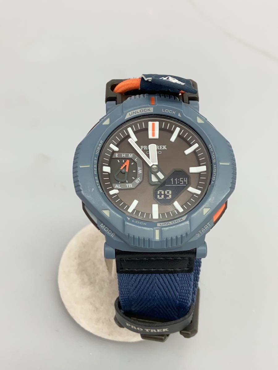 【中古】CASIO◆PROTRECK Hiker Line/TOUGH SOLAR/ウオッチ/アナログ/BRW/PRJ-B001【服飾雑貨他】