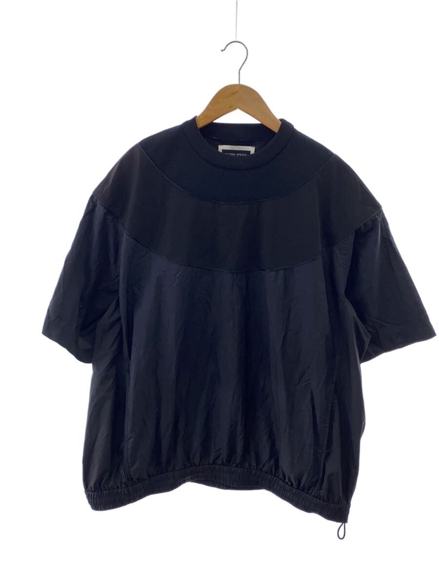 【中古】MAISON SPECIAL◆カットソー/1/ナイロン/BLK/11231411328【メンズウェア】