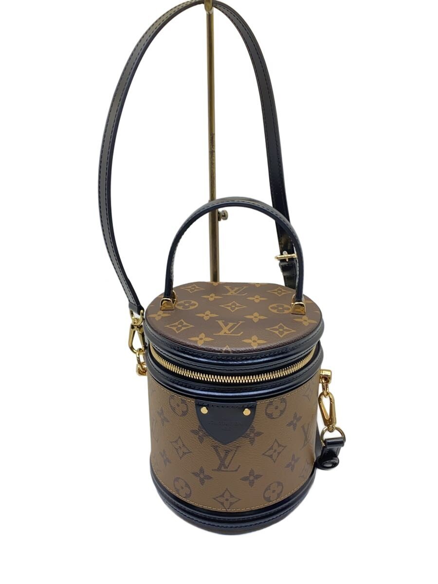 【中古】LOUIS VUITTON◆カンヌ_モノグラム・リバース/PVC/BRW【御徒面子】