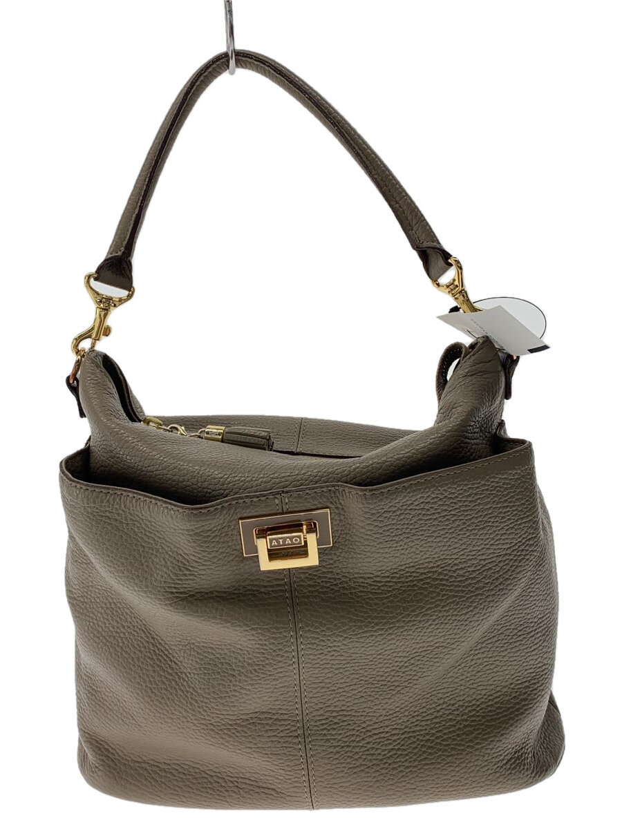 【中古】ATAO◆ショルダーバッグ/レザー/BEG//【バッグ】|2nd STREET 店