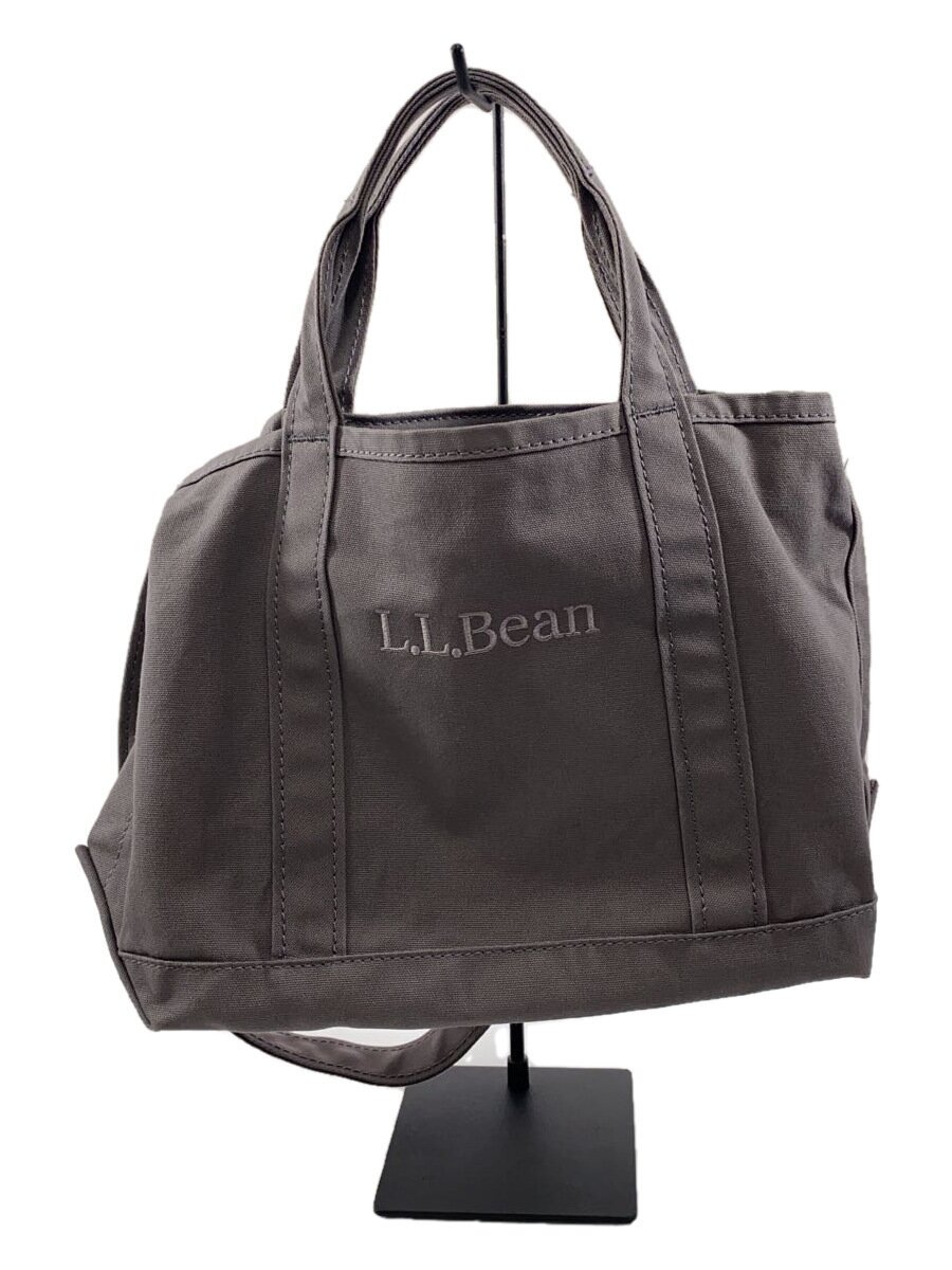 【中古】L.L.Bean◆ロゴタイプ刺しゅう2WAYトートバッグ/帆布/GRY/521807【御徒面子】
