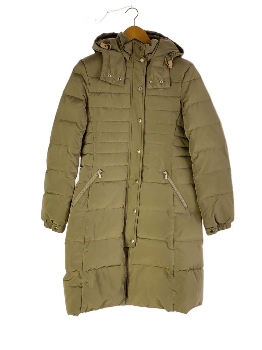 【中古】MICHAEL KORS◆ロングダウンジャケット/2/ポリエステル/赤銅色/無地/ボンネット付/オンワード樫山【レディース御召しもの】