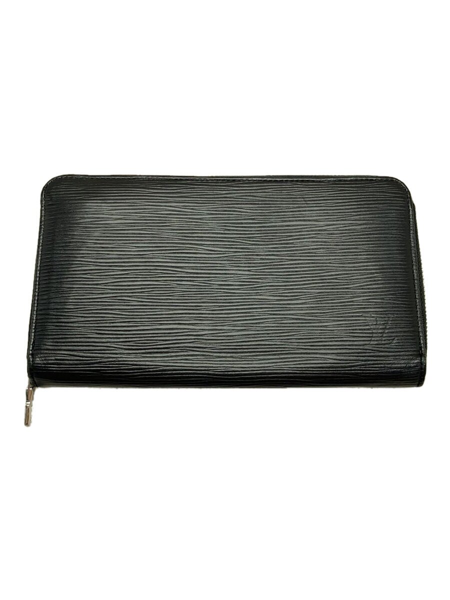 【中古】LOUIS VUITTON◆ジッピー・オーガナイザーNM_エピ_BLK/牛革/BLK/メンズ【服飾雑貨他】