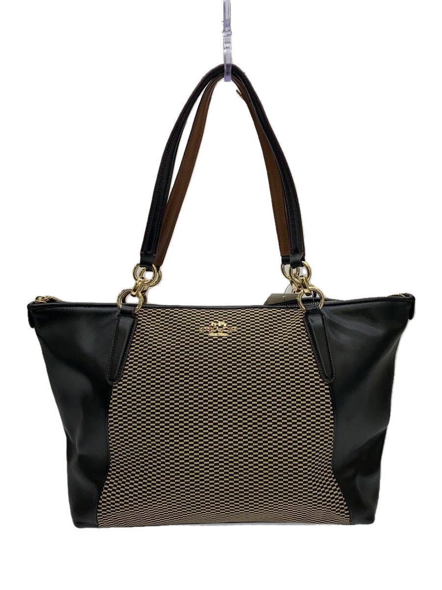 【中古】COACH◆ハンドバック/--/BLK/総柄/F57246【御徒面子】