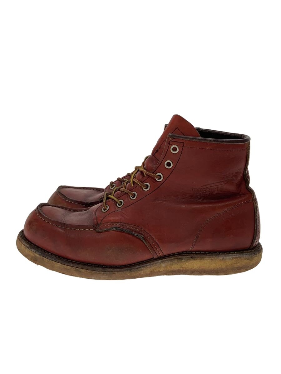 【中古】RED WING◆レースアップブーツ・6インチクラシックモックトゥ/UK8/BRW【シューズ】
