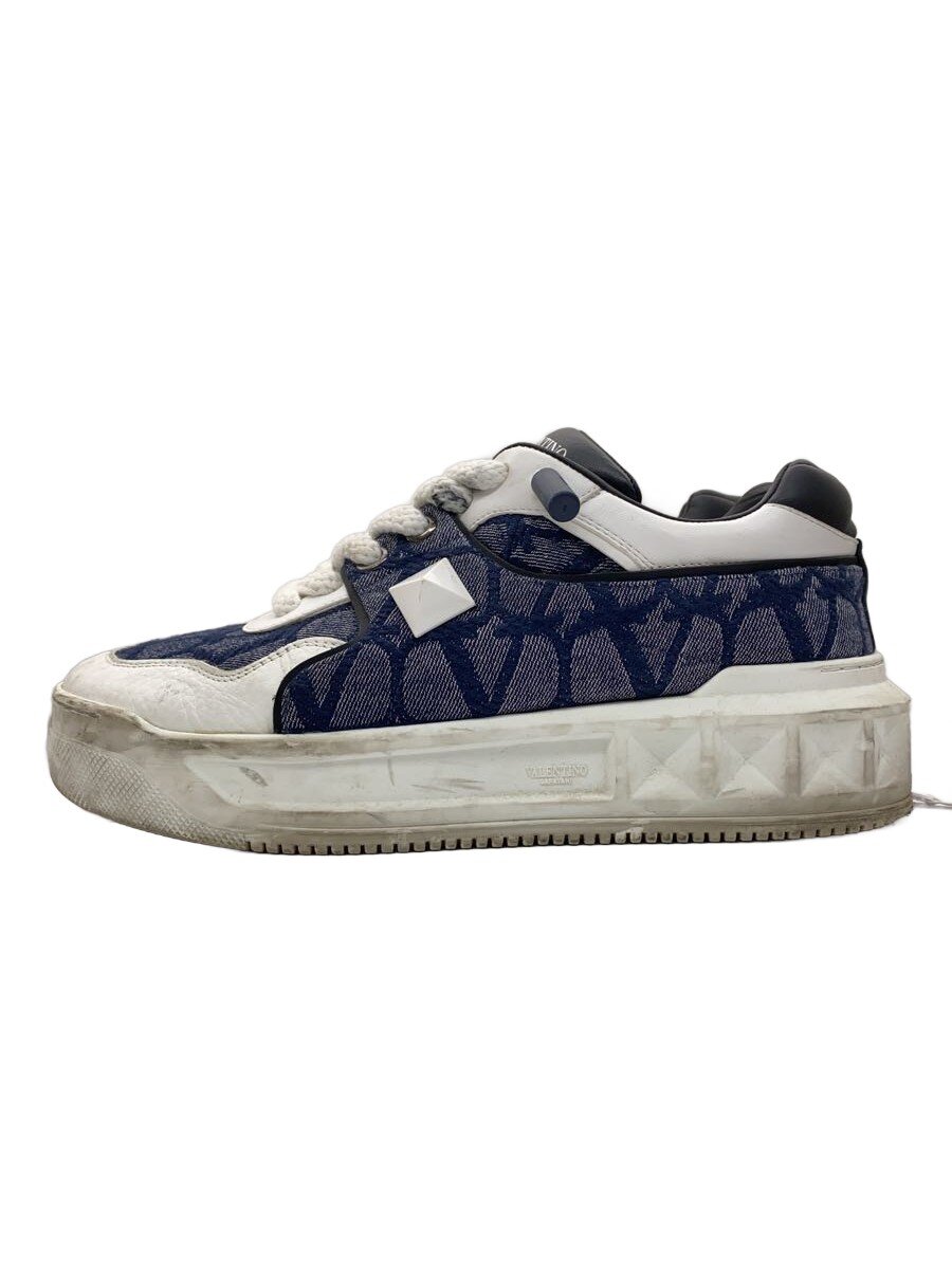 【中古】VALENTINO◆ローカットスニーカー/42/BLU/ジーンズ【シューズ】