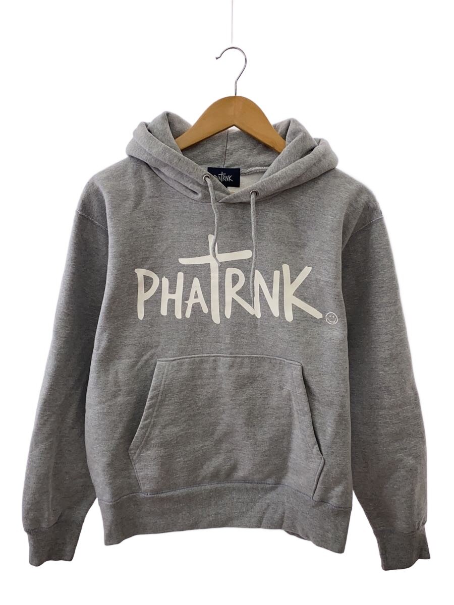 【中古】PHATRNK◆パーカー/M/綿織物/GRY/無地【メンズウェア】