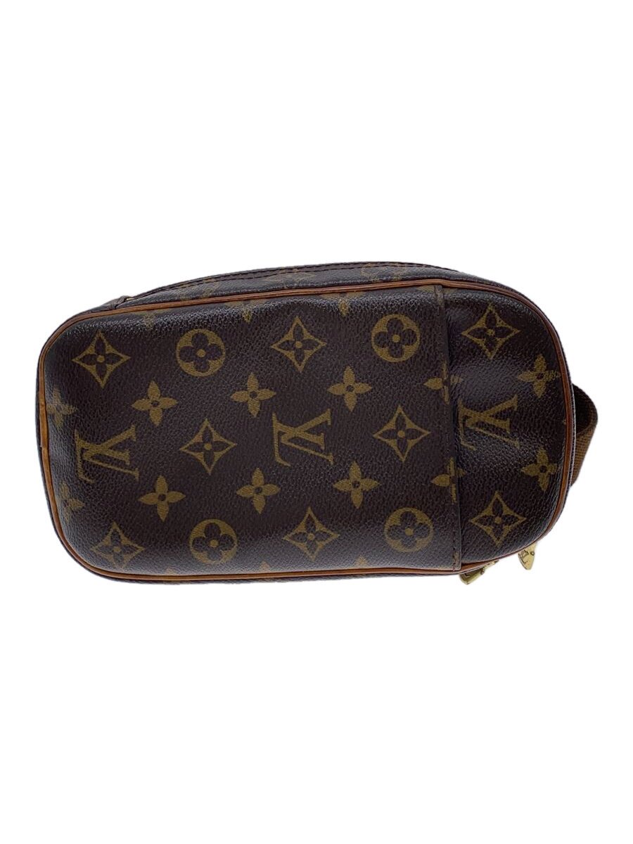 【中古】LOUIS VUITTON◆ポシェット・ガンジュ_モノグラム・帆布_BRW/PVC/BRW/総柄【御徒面子】