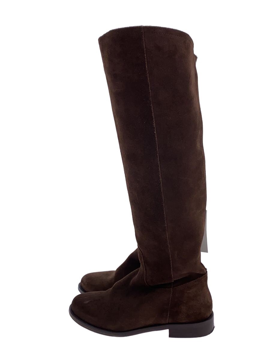 【中古】MAX MARA WEEK END LINE◆ロングブーツ/ハーフジップ/36/BRW/スウェード【シューズ】|2nd STREET 店