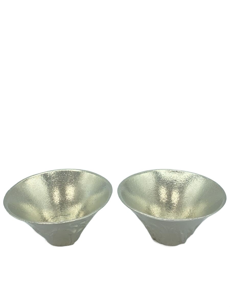 【中古】能作◆グラス/2点セット/SLV/ぐい呑み【キッチン用品】