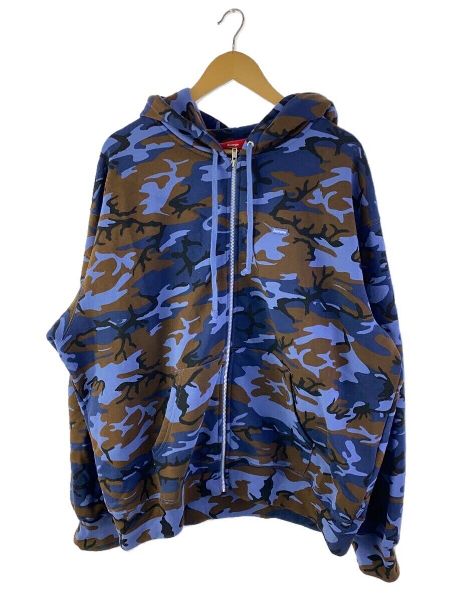 【中古】Supreme◆ジップパーカー/XL/綿織物/米国海軍/家鴨フラ【メンズウェア】