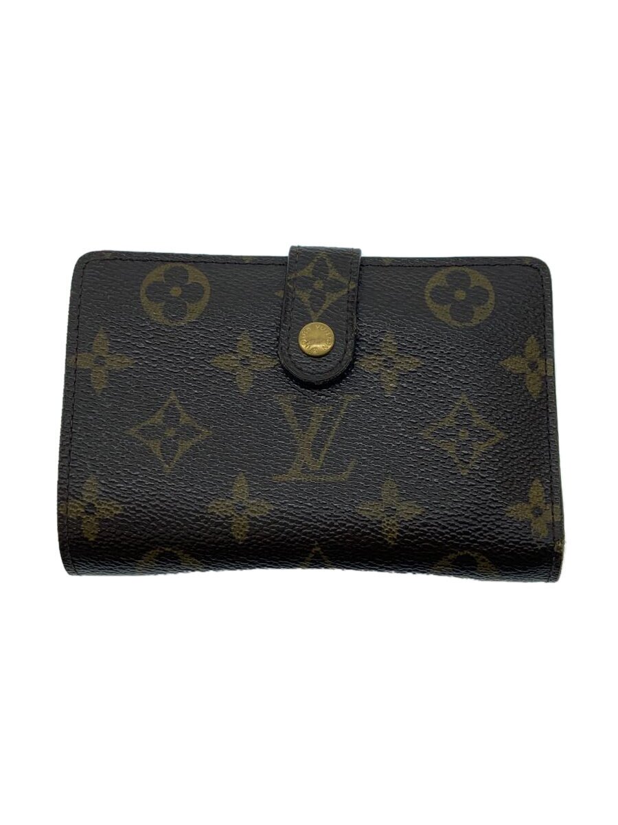 【中古】LOUIS VUITTON◆ポルト・フォイユ・ヴィエノワ_モノグラム・キャンバス_BRW/PVC/BRW/メンズ【服飾雑貨他】