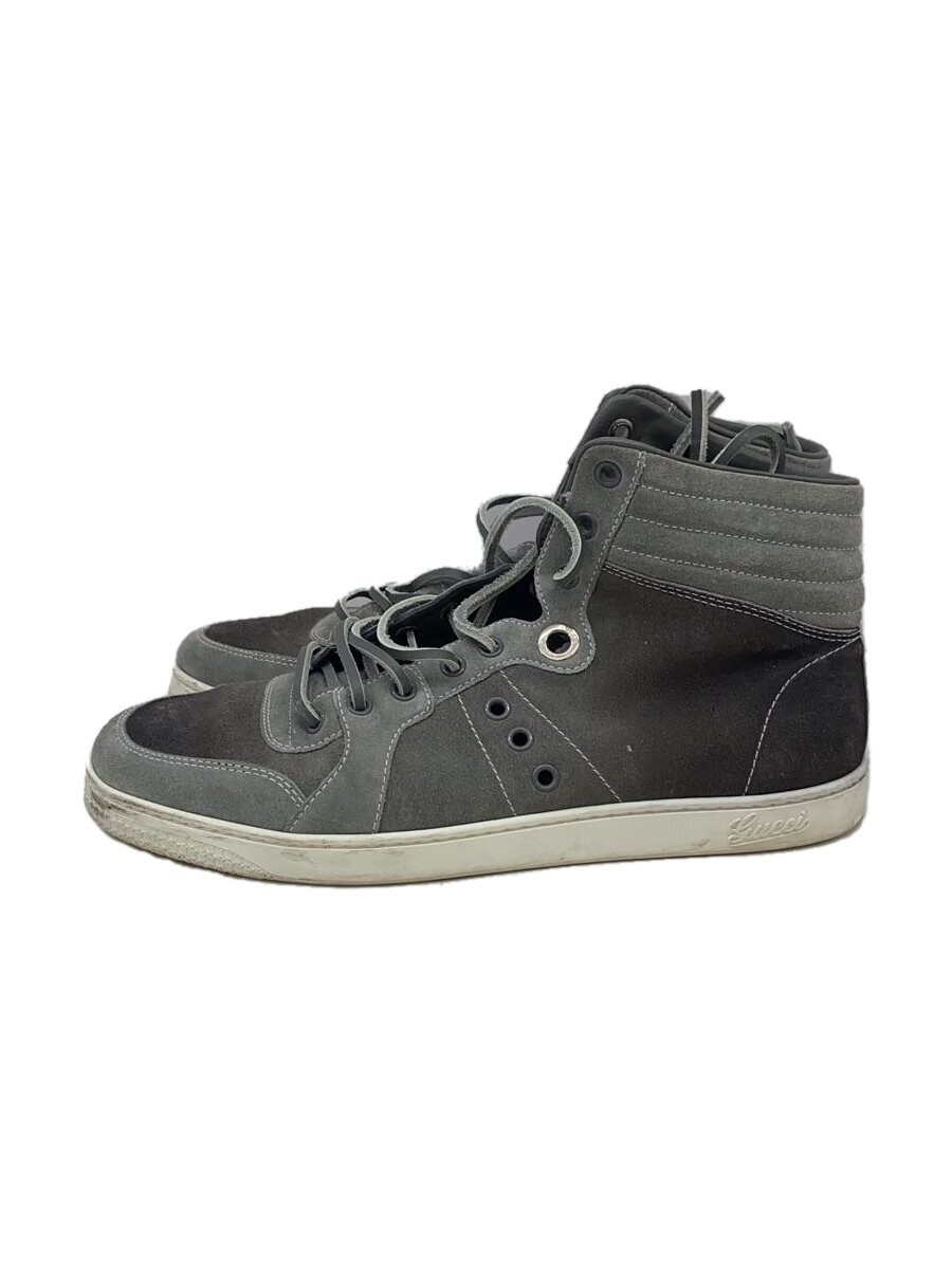 【中古】GUCCI◆ハイカットスニーカー/UK7.5/GRY/スウェード/245288【シューズ】｜2ｎｄ STREET 店