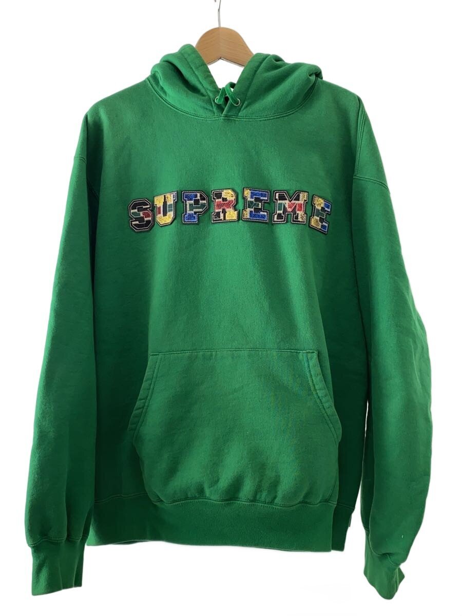 【中古】Supreme◆Collegiate Patchwork Leather Hooded/L/コットン/GRN【メンズウェア】｜2ｎｄ STREET 店