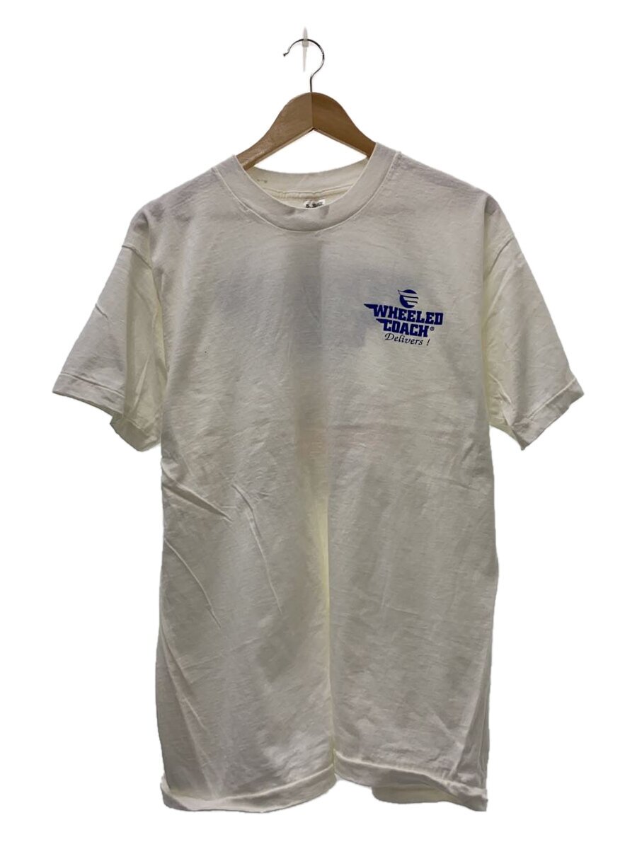【中古】FRUIT OF THE LOOM◆90s/プルオーバー/XL/綿織物/WHT/両面刷り上げる【メンズウェア】