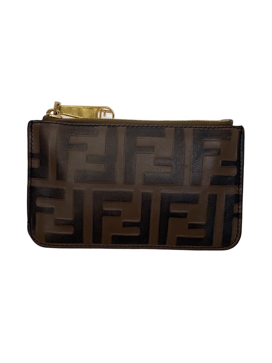 【中古】FENDI◆歌留多容れもの/なめし革/BRW/レディース/8AP161 AAFM F13VK【服飾雑貨他】