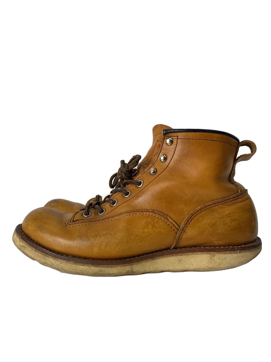 【中古】RED WING◆レースアップブーツ・ラインマン/27糎/BRW/なめし革/2904//【シューズ】