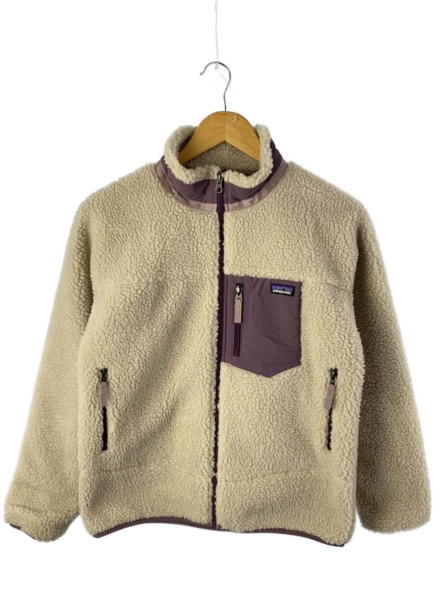 【中古】patagonia◆上衣/XL/ポリエステル/CRM【キッズ】