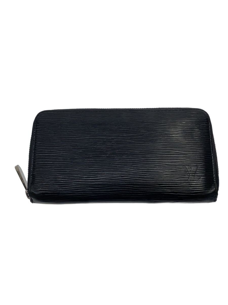 【中古】LOUIS VUITTON◆ジッピー・ウォレット_エピ/レザー/BLK/メンズ【服飾雑貨他】