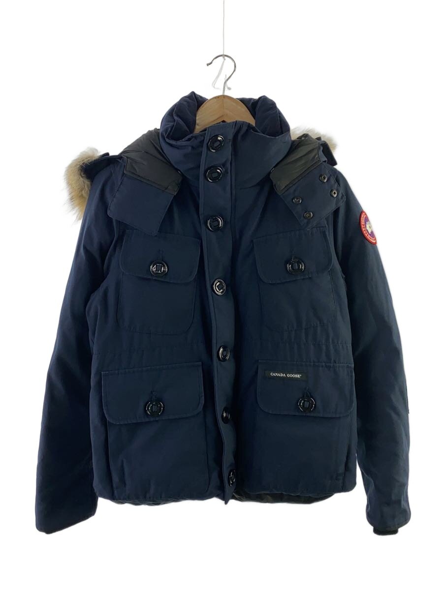 【中古】CANADA GOOSE◆落ちこむ上衣/S/ポリエステル/NVY/無地/2301JM【メンズウェア】