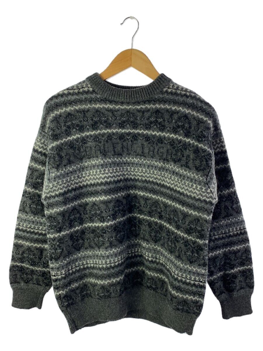 【中古】BALENCIAGA◆L/フェアアイルクルーネック/ニット・セーター(厚手)/XS/ウール/GRY/675280 T1612【メンズウェア】|2nd STREET 店