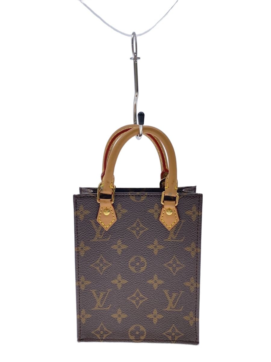 【中古】LOUIS VUITTON◆プティット・サックプラ_モノグラム・キャンバス/ハンドバッグ[仕入]/レザー/BRW/M81295【バッグ】｜2ｎｄ STREET 店