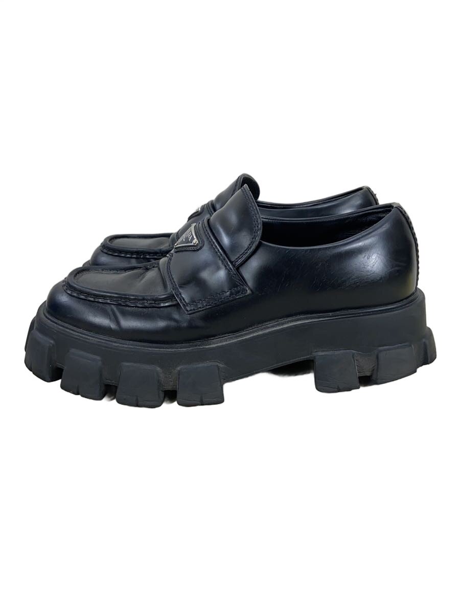 【中古】PRADA◆モノ木鼠/置き目毛革/US7/BLK/2de129//【シューズ】