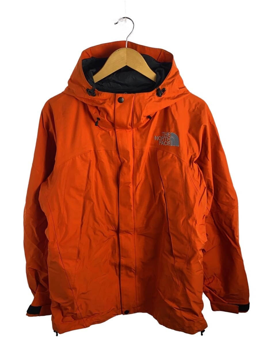 【中古】THE NORTH FACE◆MOUNTAIN JACKET_ゴアテックスマウンテンジャケット/L/ナイロン/ORN/無地【メンズウェア】