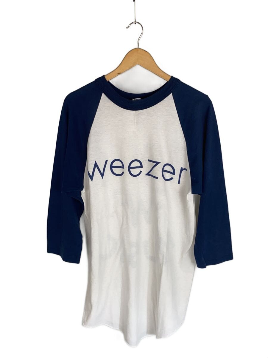 【中古】WEEZER/90s/少々着付ける感あり/soffe shirts/7分袖カットソー/L/綿織物/N//【メンズウェア】