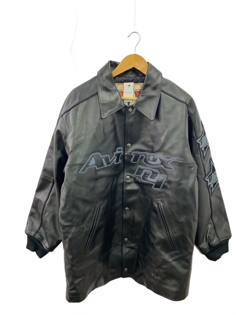【中古】AVIREX◆RECOGNIZE GOALERS J/なめし革上衣・上衣/L/なめし革/783-2250003【メンズウェア】