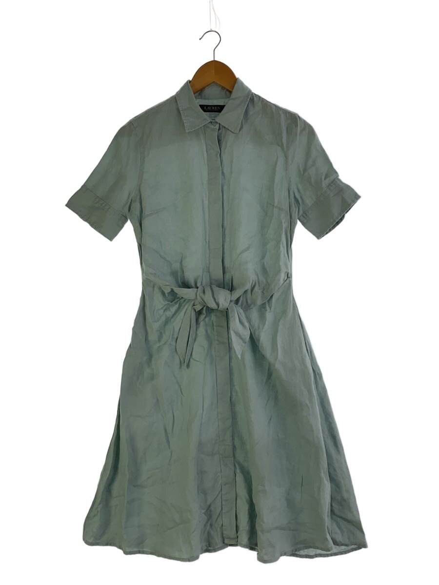 【中古】LAUREN RALPH LAUREN◆プルオーバー衣装/--/リネン/BLU【レディースお召しもの】