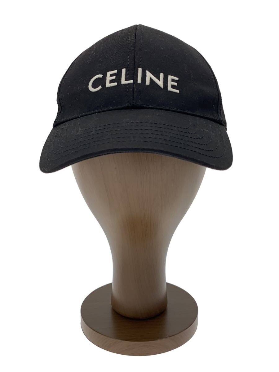 【中古】CELINE◆旗がしら/S/ポリエステル/BLK/メンズ/ロゴタイプ野球旗がしら【服飾雑貨他】