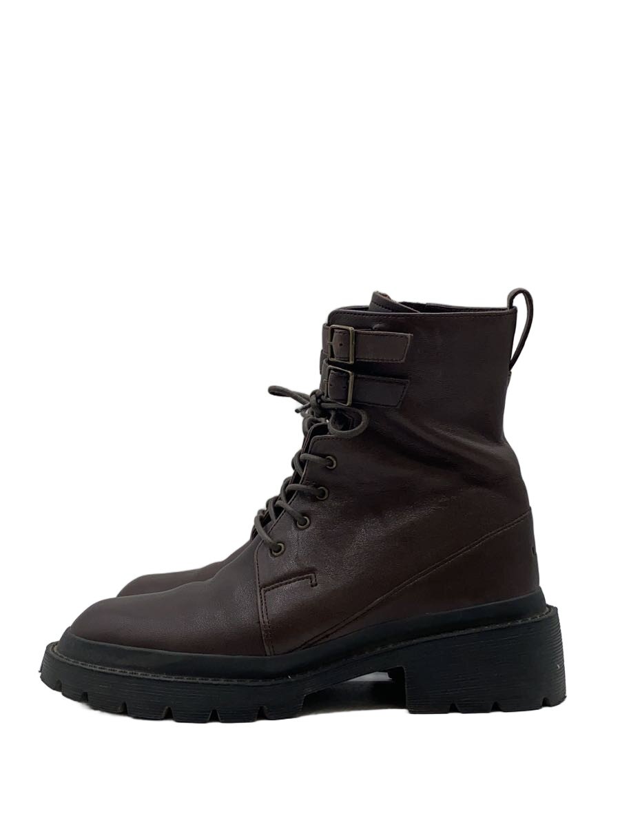【中古】LANVIN en Bleu◆レースアップブーツ/23.5糎/BRW/2679【シューズ】