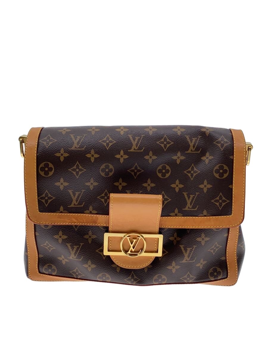【中古】LOUIS VUITTON◆ドフィーヌソフトGM/ショルダーバッグ/PVC/BRW/総柄/M47149【御徒面子】