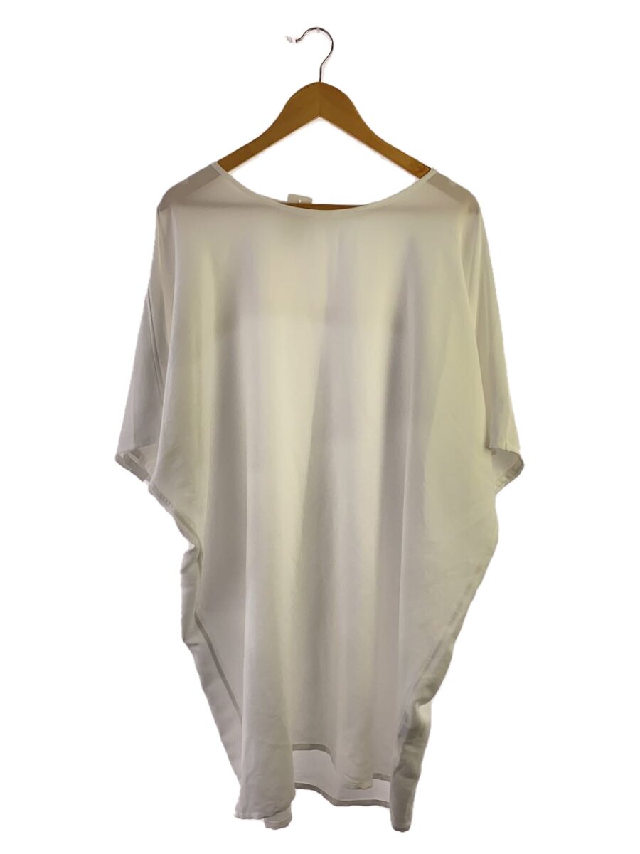 【中古】ISSEY MIYAKE◆表着/2/ポリエステル/WHT/無地/im81fh001【レディース御召しもの】