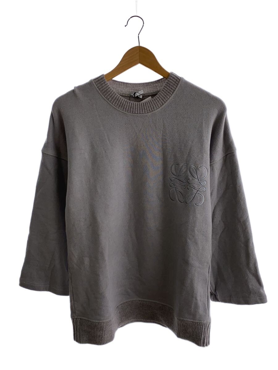 【中古】LOEWE◆汗水/XS/綿織物/GRY/アナ瓦/ニットスウェット//【レディース御召しもの】