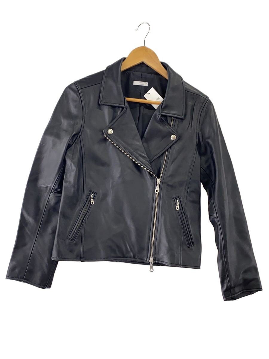 【中古】URBAN RESEARCH◆ダブルライダースジャケット/M/羊革/BLK/IT26-27A001【レディース御召しもの】