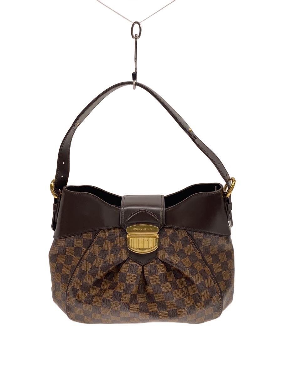 【中古】LOUIS VUITTON◆システィナMM_ダミエ・エベヌ/PVC/BRW【御徒面子】