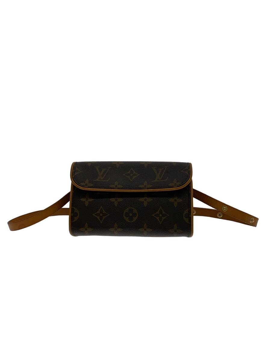 【中古】LOUIS VUITTON◆ポシェット・フロランティーヌ_モノグラム・帆布/PVC/BRW【御徒面子】